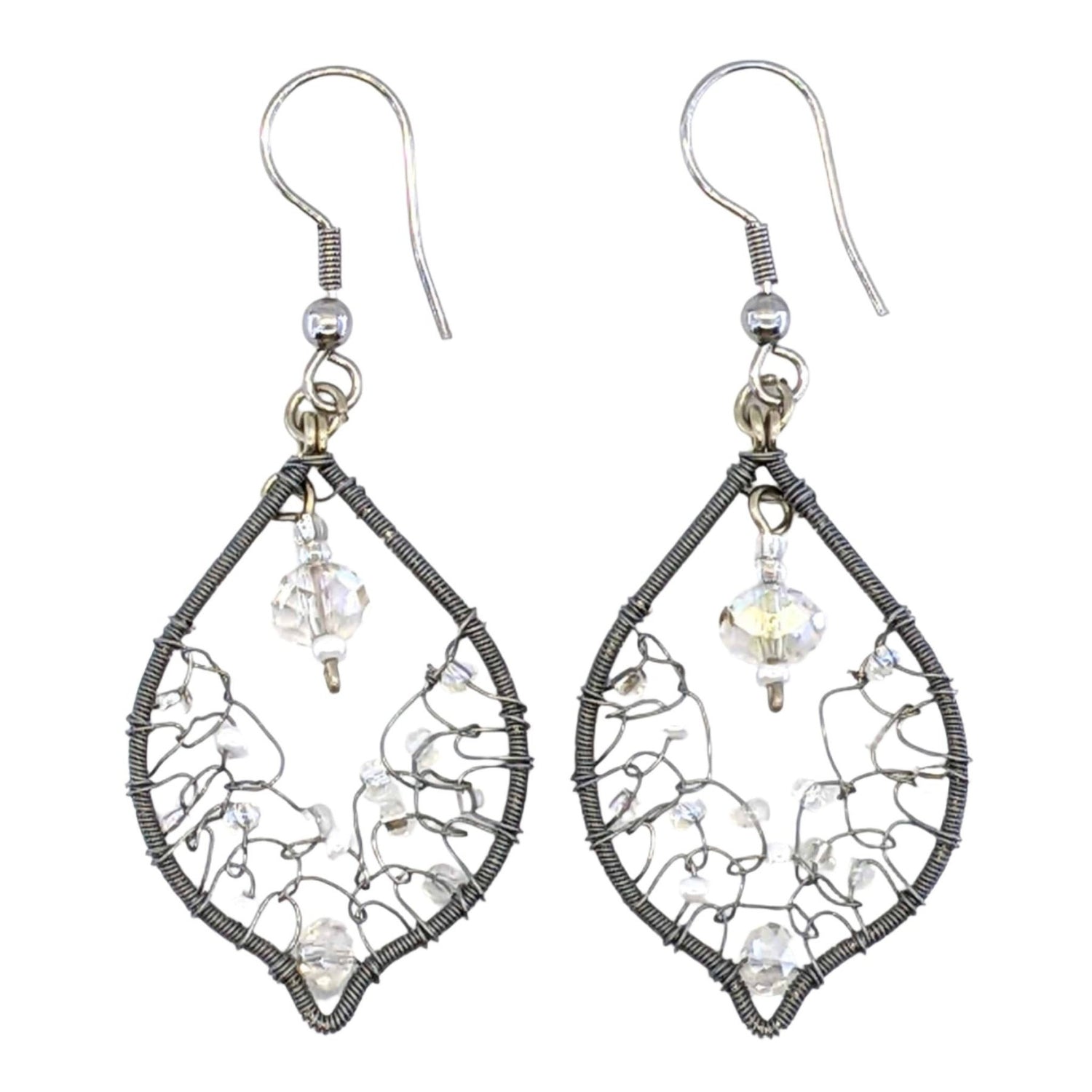 Whites Arabian Nights Earrings - A Thread of Hope Guatemalan Fair Trade