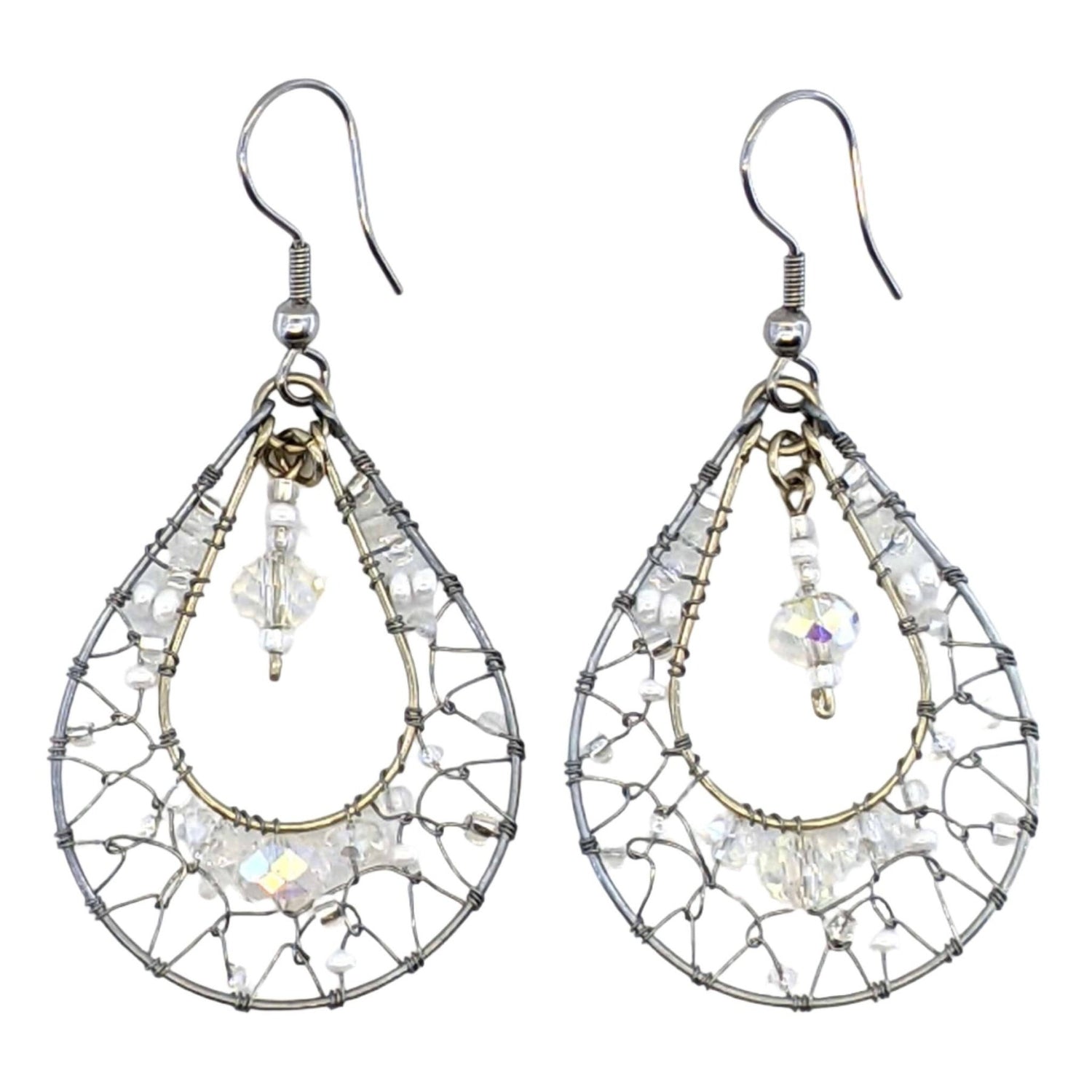 Whites Esperanza Dreamcatcher Beaded Earrings - A Thread of Hope Guatemalan Fair Trade