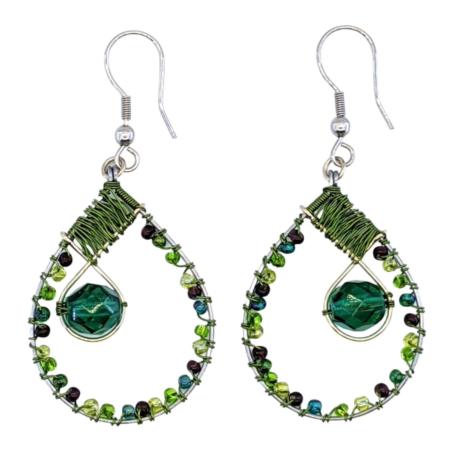 Wine Country Emilia Beaded Earrings - A Thread of Hope Guatemalan Fair Trade