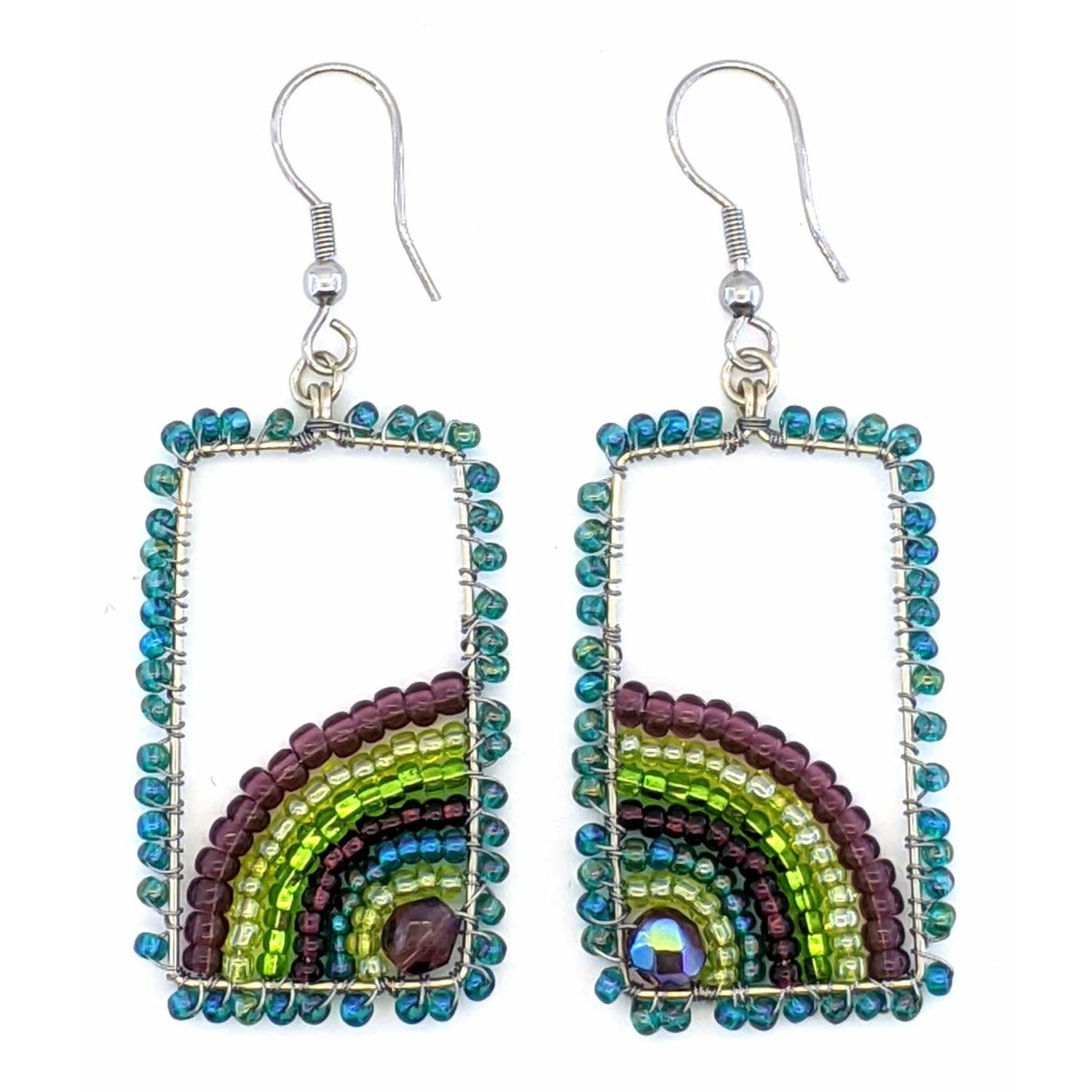 Wine Country Julieta Beaded Earrings - A Thread of Hope Guatemalan Fair Trade