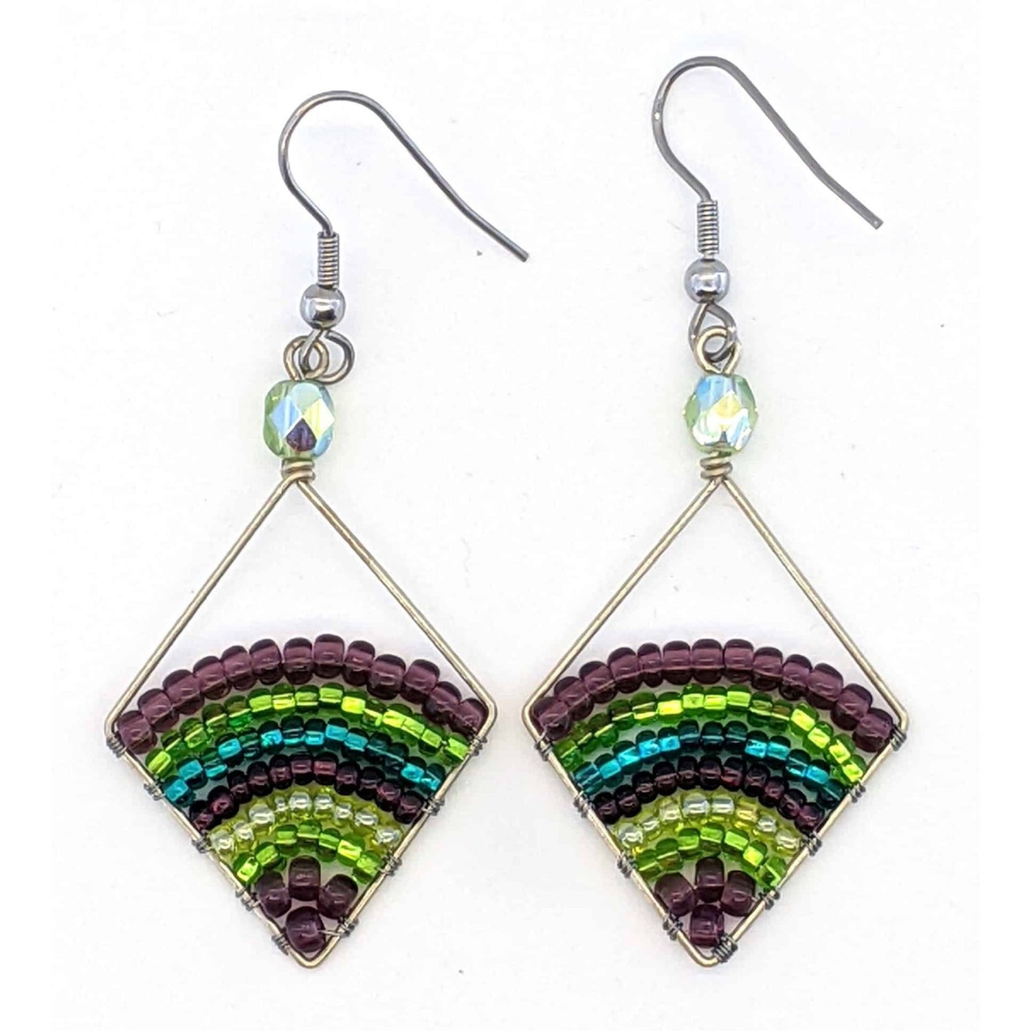 Wine Country Miranda Beaded Earrings - A Thread of Hope Guatemalan Fair Trade