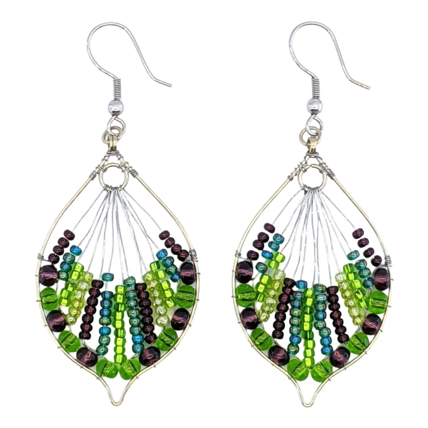 Wine Country Rosalia Beaded Earrings - A Thread of Hope Guatemalan Fair Trade