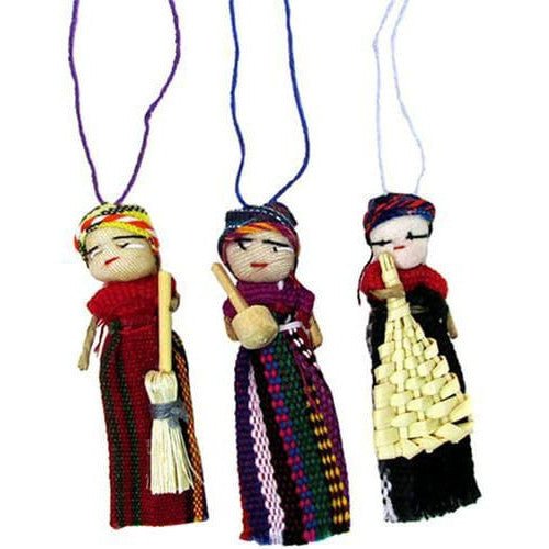 Worry Doll Ornament - A Thread of Hope Guatemalan Fair Trade