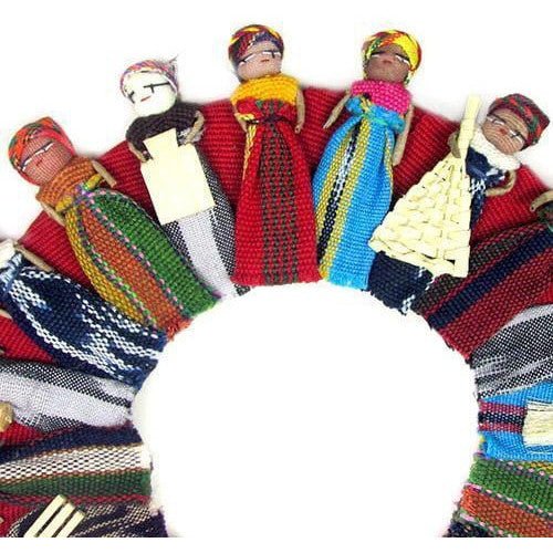 Worry Doll Wreath - Small - A Thread of Hope Guatemalan Fair Trade