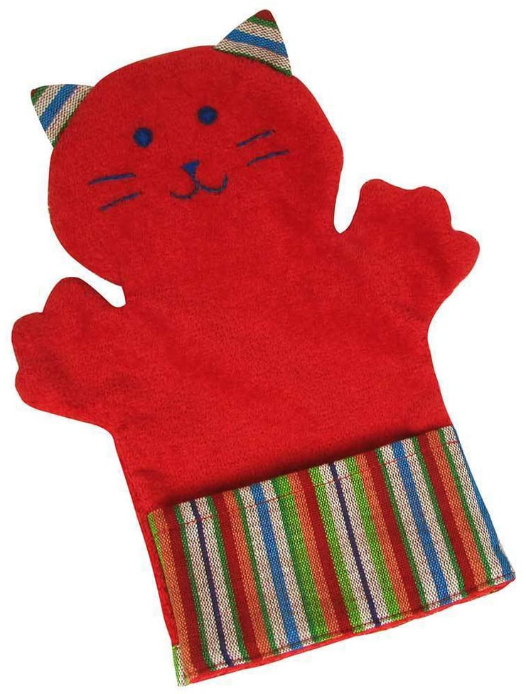 Puppet Washcloth - Kitty - A Variety of Colors