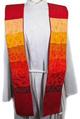 Contemporary Clerical Stole - Red