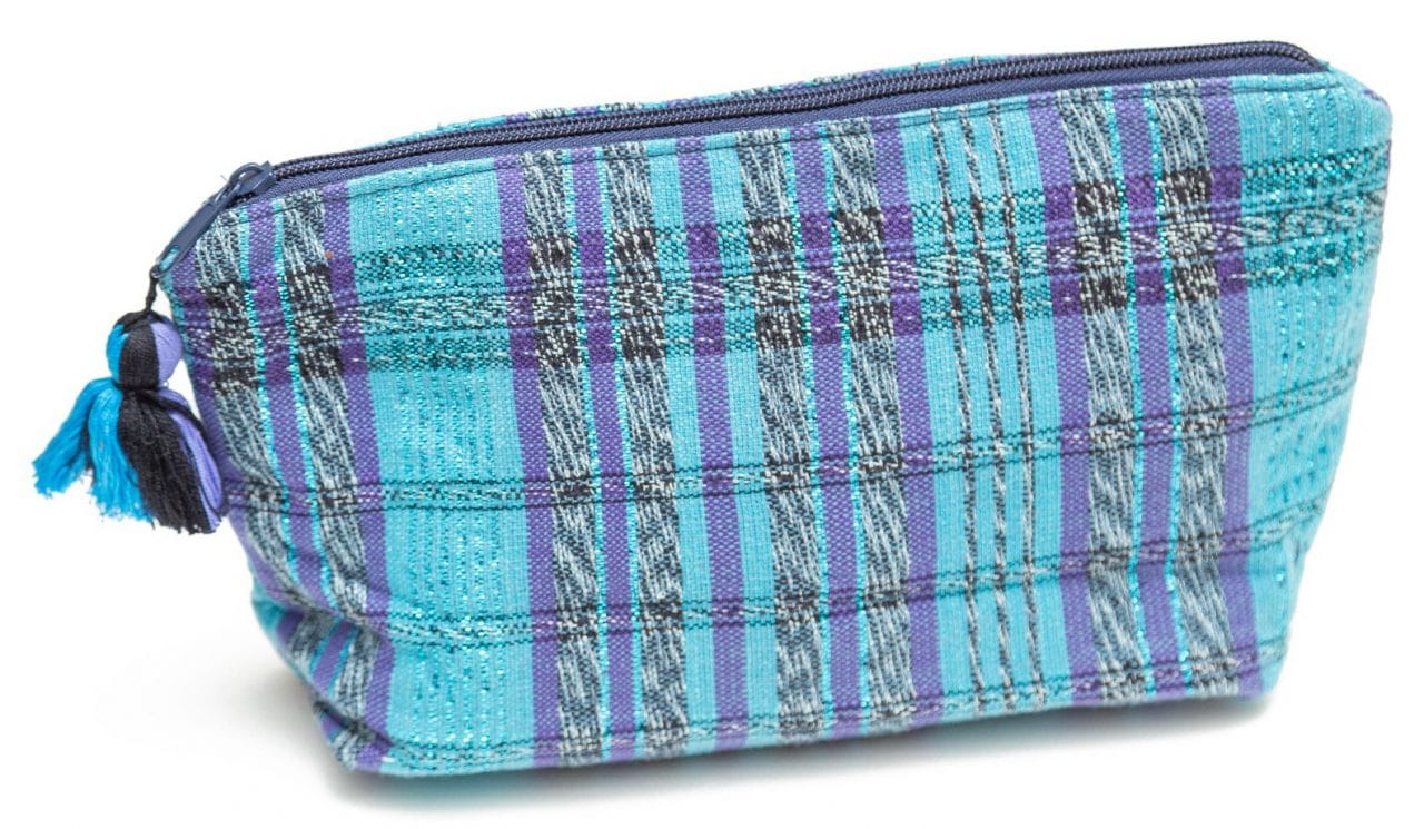 Plastic-Lined Cosmetic Travel Bag