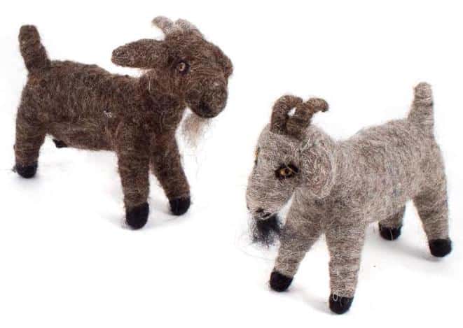 Felted Wool Goat