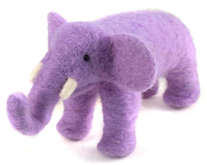 Felted Wool Elephant