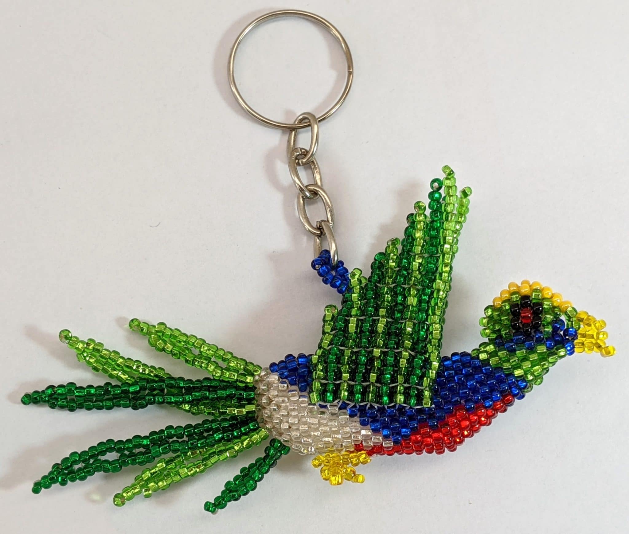 Quetzal Beaded Keyring