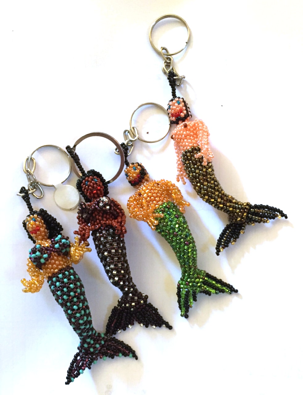 Mermaid and Merman Beaded Ornaments