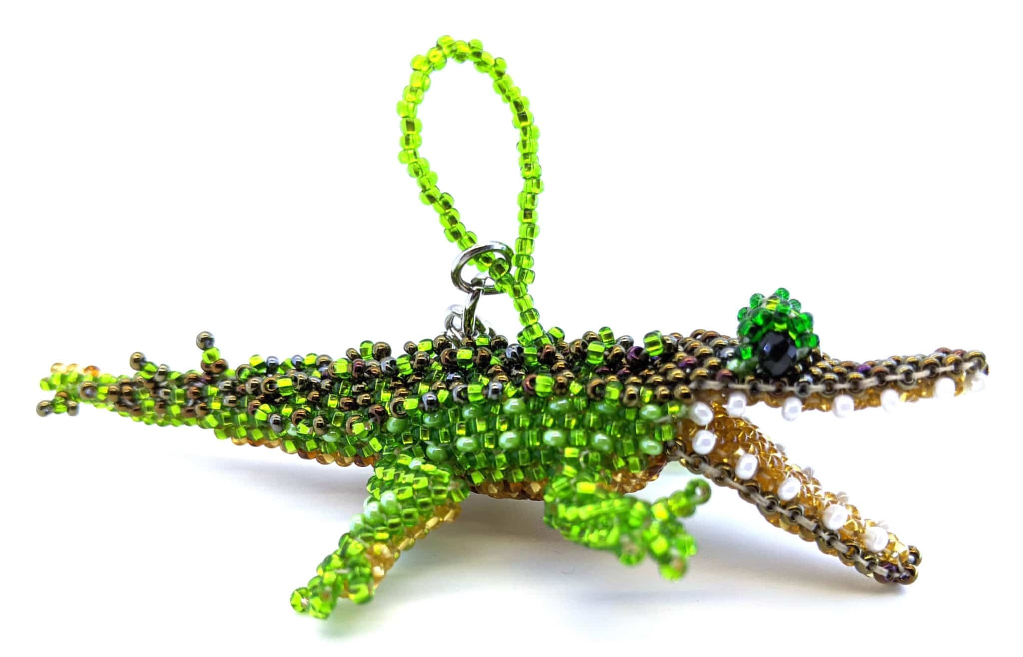 Alligator Beaded Ornament