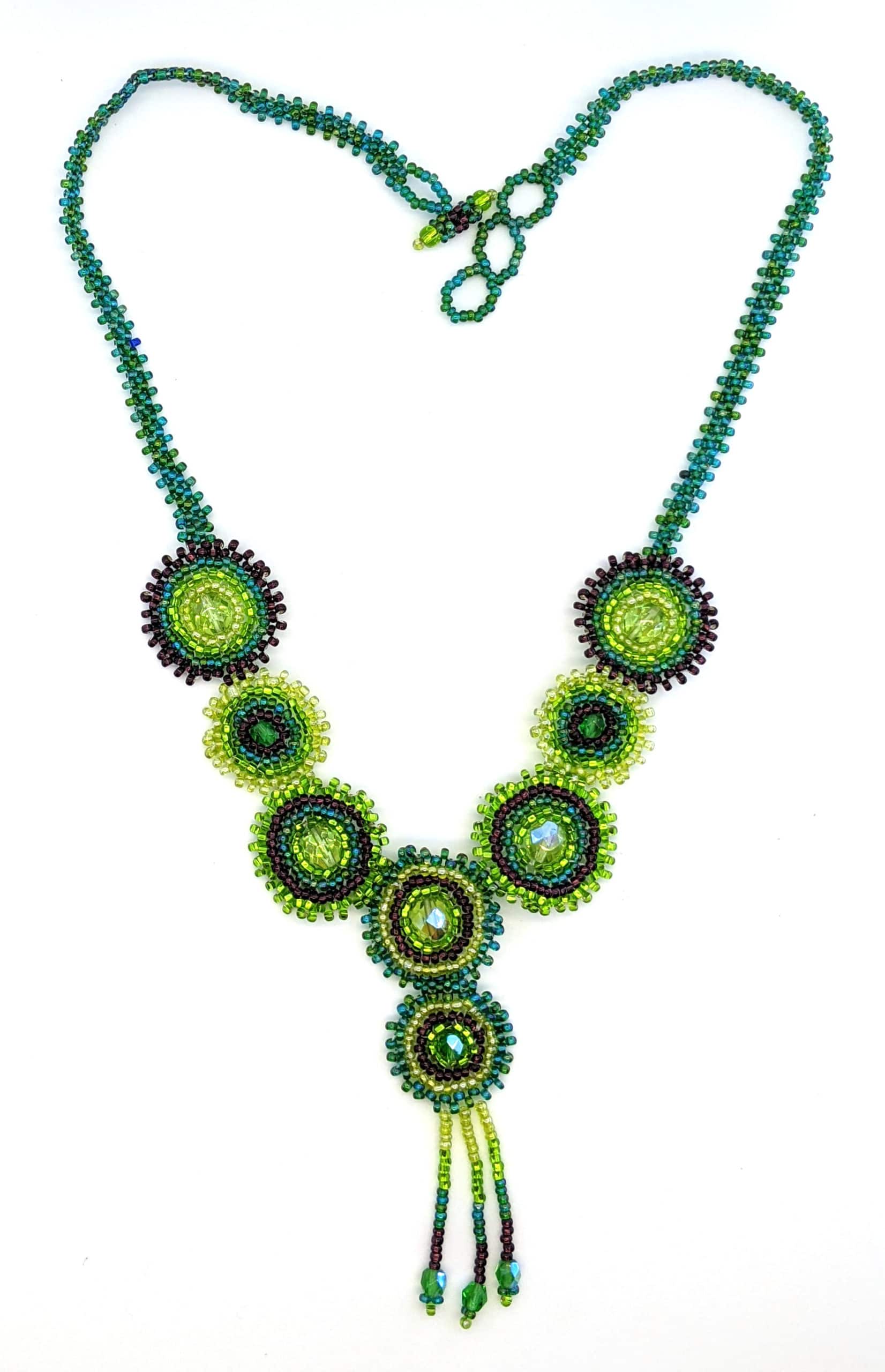 Greens Diana Beaded Necklace