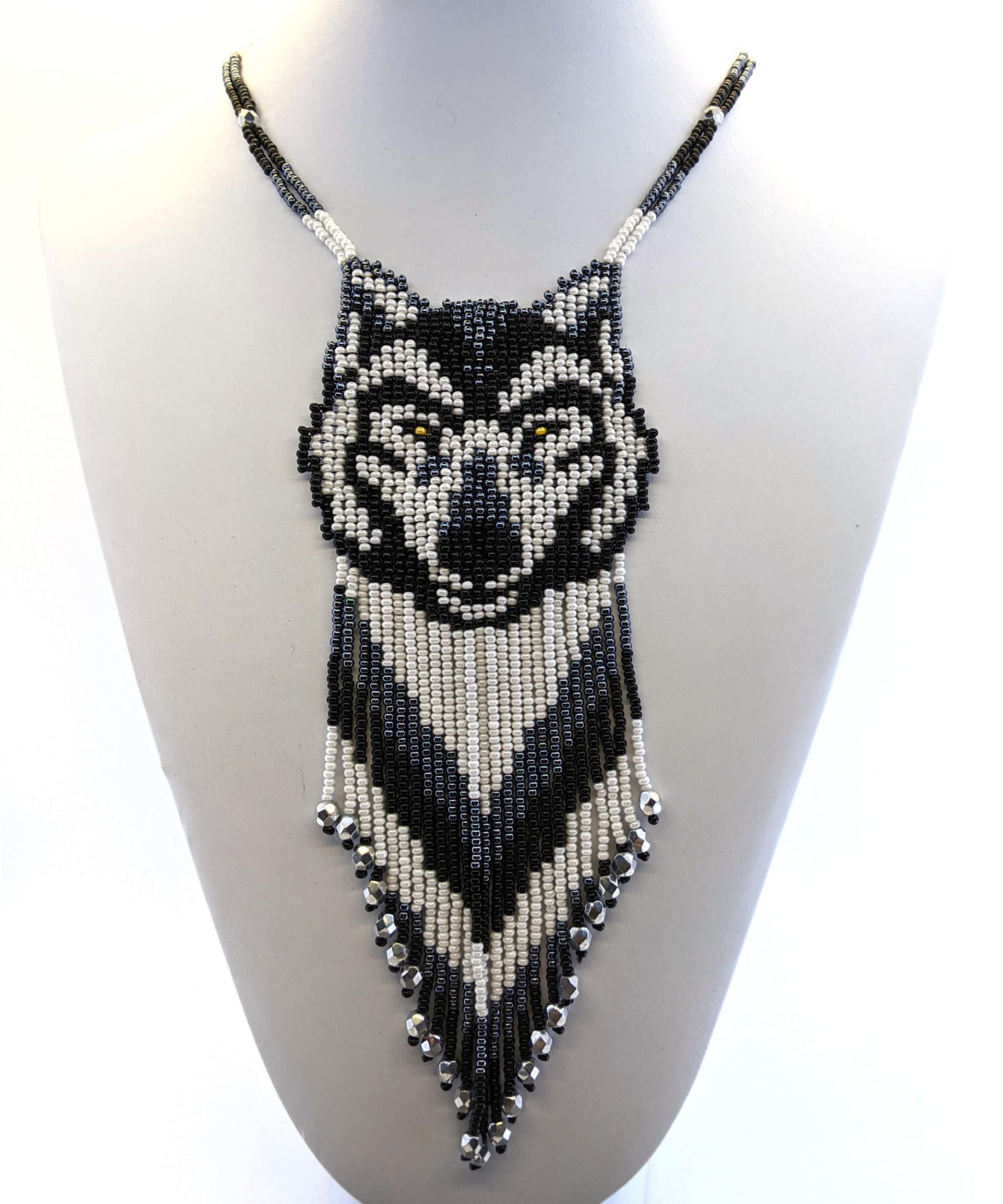 Wolf Beaded Necklace