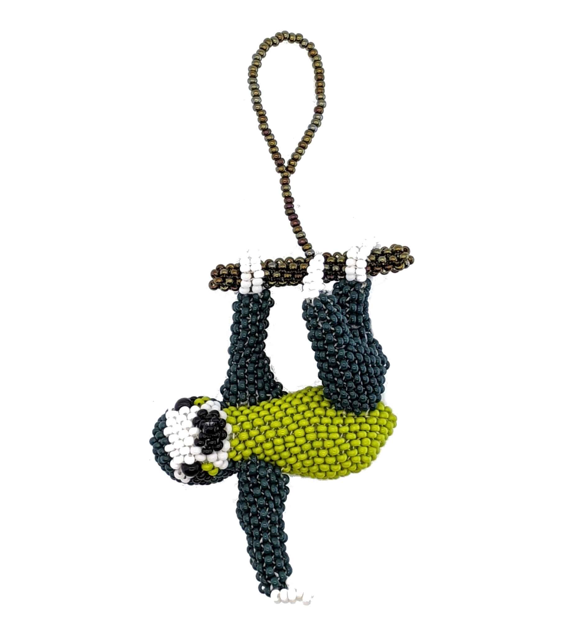 Sloth Beaded Ornament