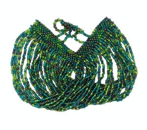 Greens 24-Strand Beaded Bracelet