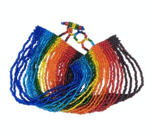 Rainbow 24-Strand Beaded Bracelet 