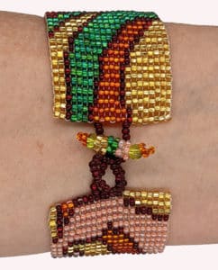Fiesta Art Nouveau Beaded Bracelet