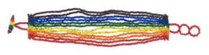 Rainbow 12-Strand Beaded Bracelet