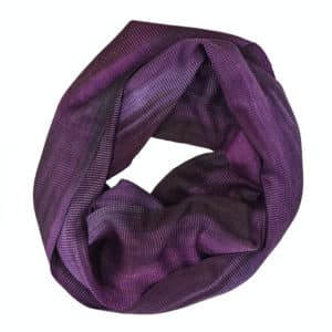 Purples, Lilac and Violet Lightweight Bamboo Handwoven Infinity Scarf 11 x 68 