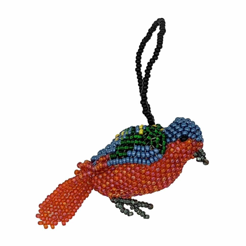 Bird Beaded Ornament