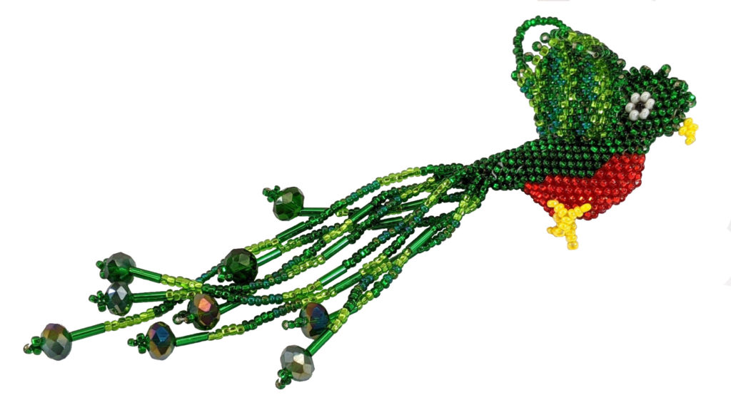 Quetzal Beaded Ornament #4