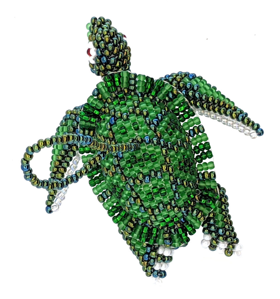 Turtle Beaded Ornament