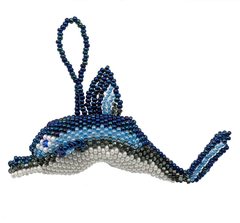 Dolphin Beaded Ornament