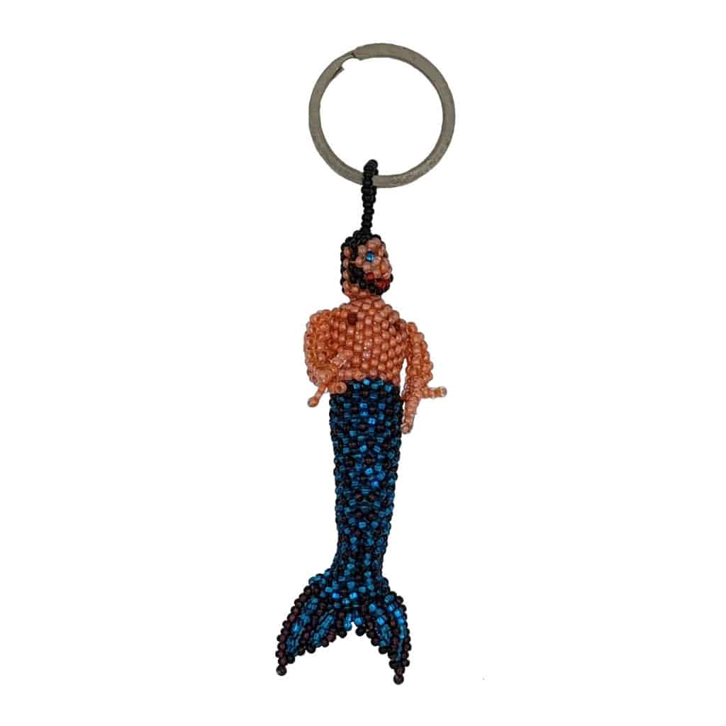 Merman Beaded Ornament/Key Ring - A Variety of Tail Colors