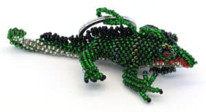 Chameleon Beaded Ornament