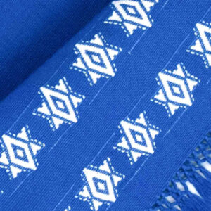 Blue Challah Cover with White Stars
