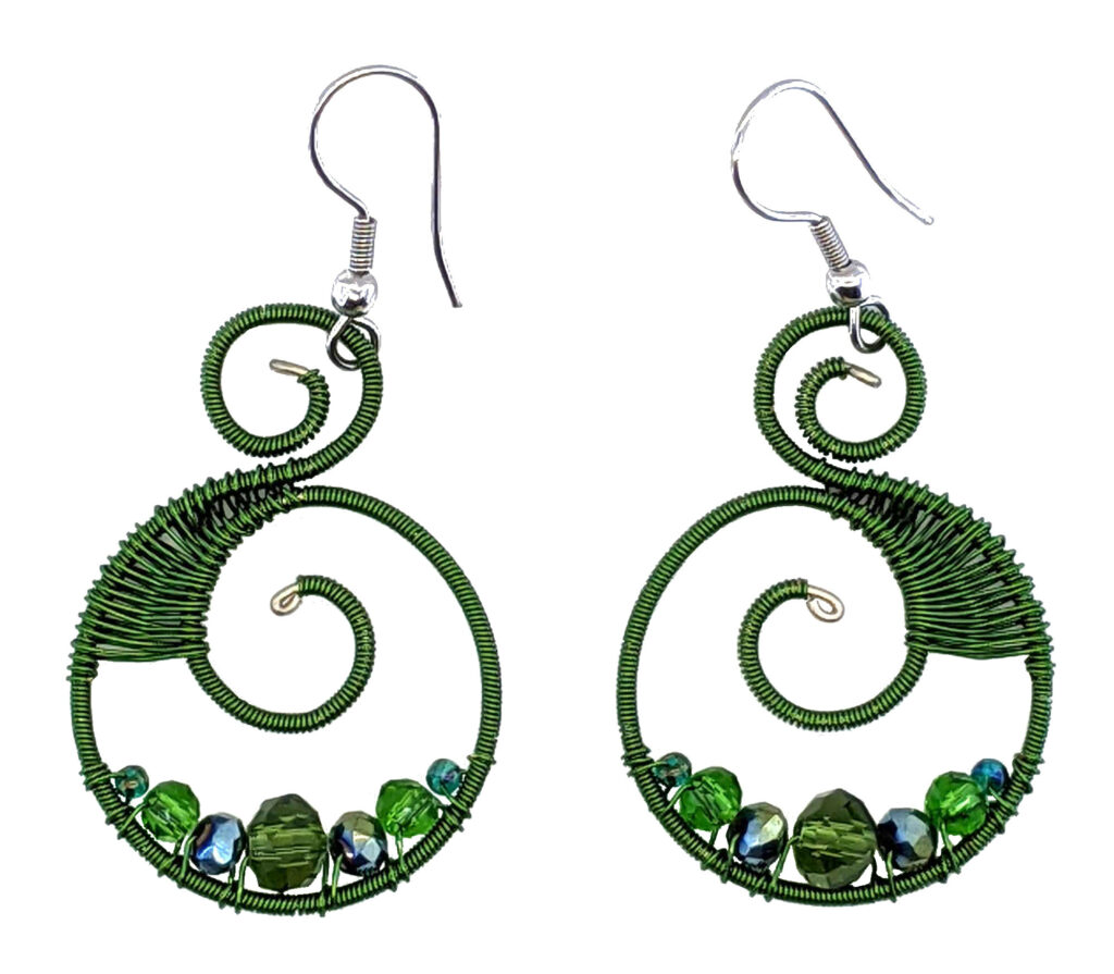 Greens Celestina Beaded Earrings