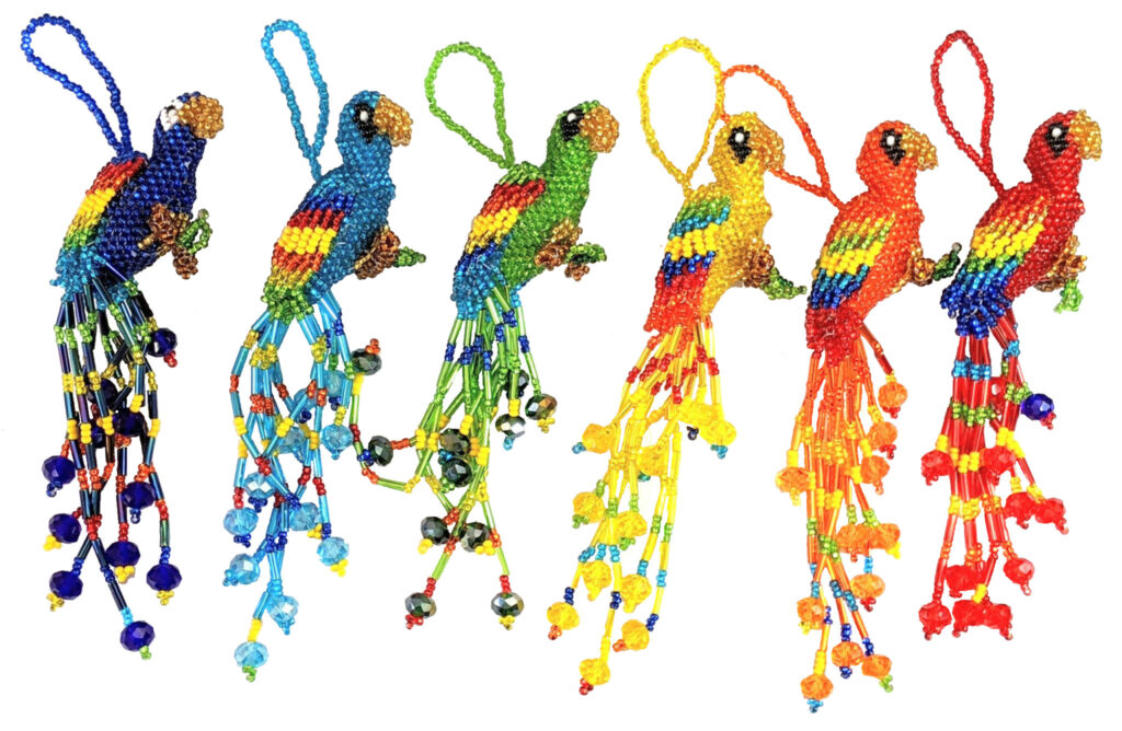 Parrot (Large) Beaded Ornament