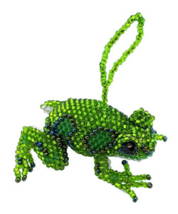 Amazon Frog Beaded Ornament - A Variety of Colors