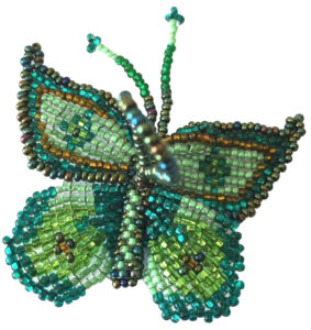Butterfly Beaded Ornament - A Variety of Colors